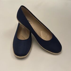 David Tate Espadrille, NWOT, Blue,  Size 9.5 W